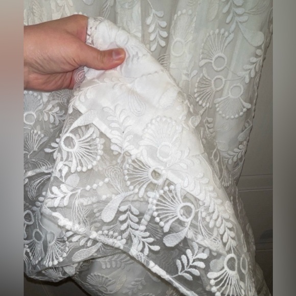 Ivy & Oak Bridal Long Sleeve Embroidered Two-Piece Layered Wedding Dress - Picture 10 of 11